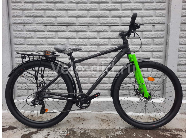 Велосипед Stels Navigator 700 MD 27 черно зеленый